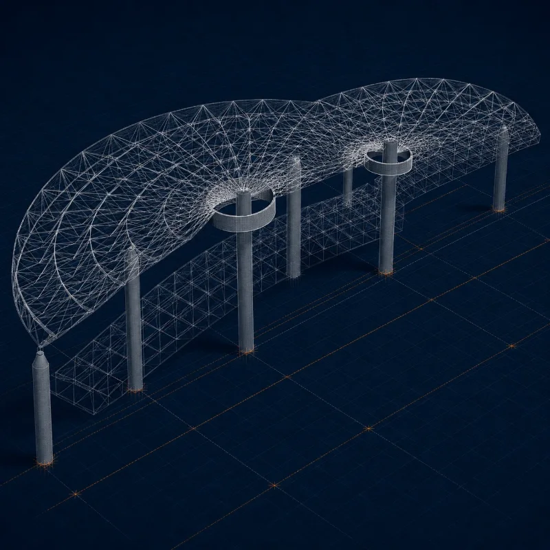 Modelo 3D de la Plaza de la Cultura