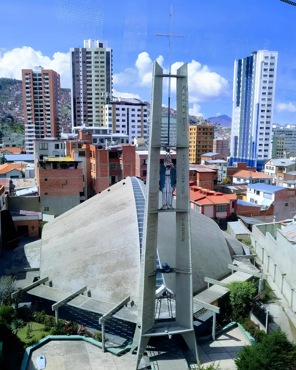 Corazón de María Parish, special worship structure