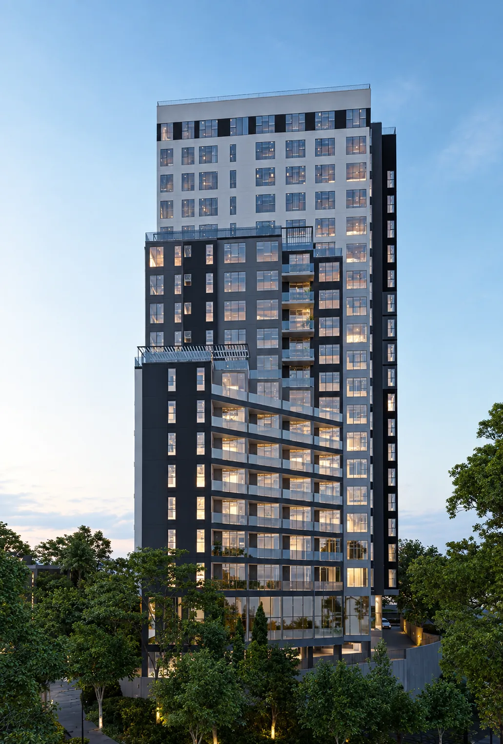 Rendering of the Panoramic Building over Kantutani Avenue