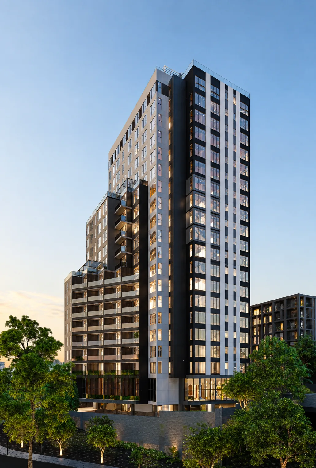 Side rendering of the Panoramic Building